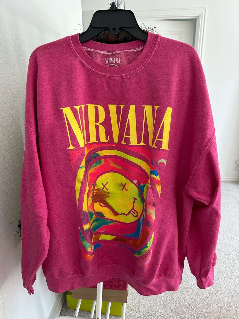 NWOT Urban Outfitters Nirvana Oversized Crewneck Sweatshirt S-M